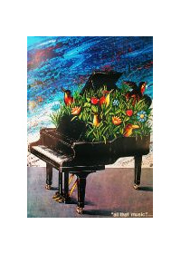 Piano en fleurs